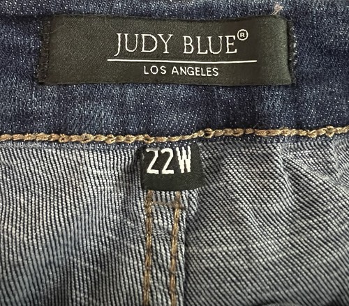 Judy Blue Skinny Fit Jeans Women Size 22W Stretch Dark Wash Denim - Picture 3 of 6