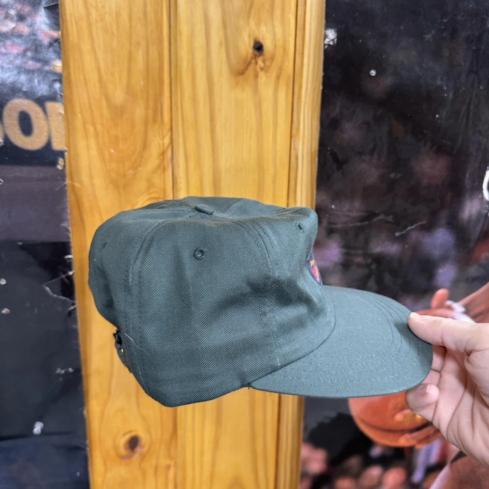 De colección Polo Ralph Lauren Sombrero Gorra Correa Trasera Verde Cresta Parche Hecho en EE. UU. Para Hombres Años 90 Foto 2 de 4