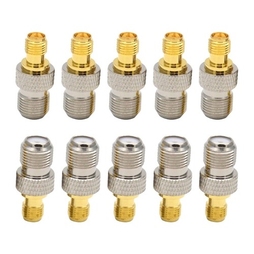 High-Quality Brass SMA to F Type Coax Connector Female to Female Connectors