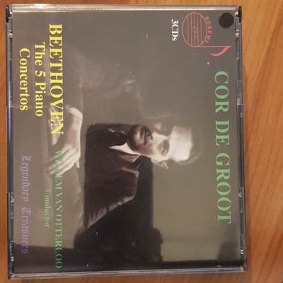 COR DE GROOT beethoven the 5 piano concertos EX/EX (3CD, Klassik, Doremi)