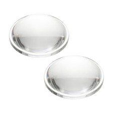 Diameter 43.5mm Flat Convex Lens, 2 Pcs Height 17mm Optical Lens, 3.3mm