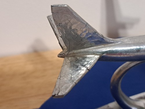 Alitalia Jet Ashtray, Metal Plane - Picture 8 of 21