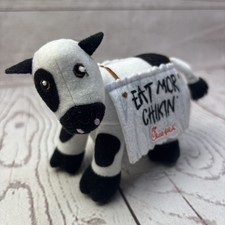 Chick-Fil-A Cow 2014 Eat Mor Chikin 6" Plush Stuffed Kids Meal Promo Toy