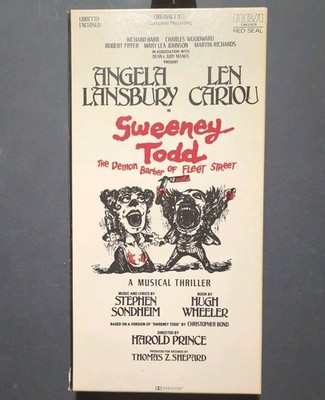 SWEENEY TODD (1979) RCA cassette set Angela Lansbury Stephen Sondheim w Libretto
