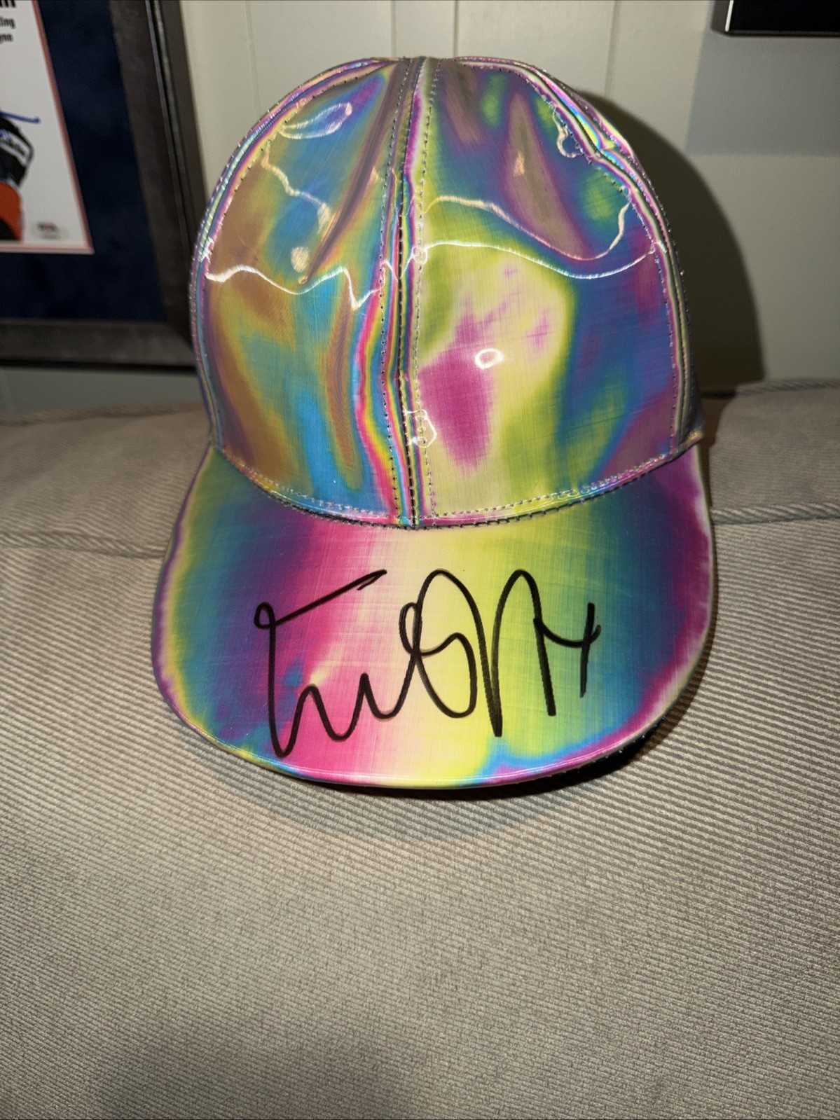 Michael J Fox Back To The Future Signed Autograph Marty McFly Hat PSA/DNA COA
