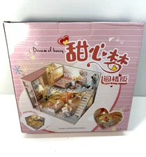 Dream of Honey Miniature Dollhouse Apartment with Attic Building Kit