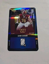 2024 Uno Elite Blue Foil Sam Cosmi #047 Commanders