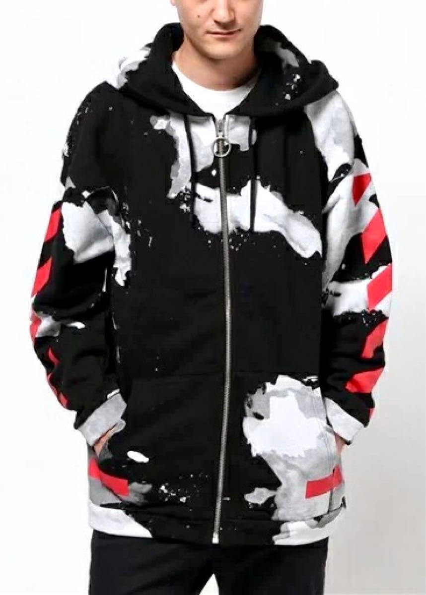 Men's Wear Off-White OFF WHITE off white zip up hoodie