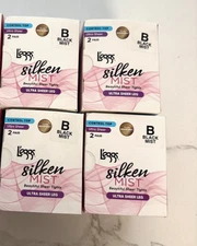 L’eggs Silken Mist Control Top Tights Ultra Sheer Black Mist B Hose 8 Pair Leggs