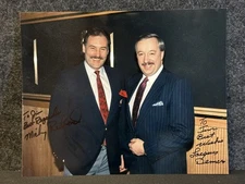 Autographed Detroit Red Wings Photograph of Mickey Redmond & Jacques Demers #129