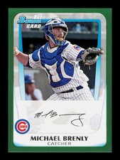 2011 Bowman #BP15 Michael Brenly /450 Prospects Green Chicago Cubs