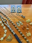 Lot Of Vintage Costume Jewelry, Gold and Gold-Tone Belts