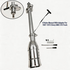 1967-72 Chevy Gmc C10 Truck Floor Tilt Manual Steering Column Wadapter Chrome 9