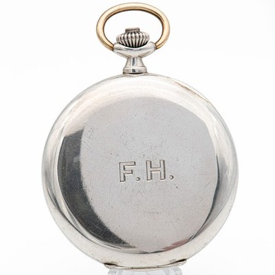 50,7 mm ø - Defekte Junghans Savonette in Silber 900 Kal. J42 - um 1930