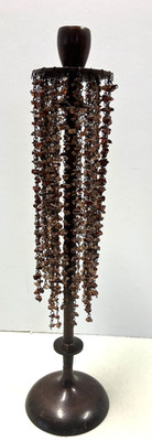 Vintage Wrought Iron Copper MCM Candlestick Candle Holder Home Centerpiece   26