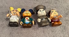 Disney Vinylmation Lot 4 Collectibles Indiana Jones, John Carter, Davy Crockett