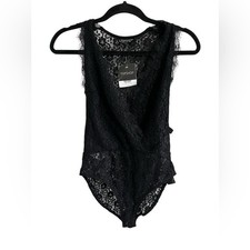 Topshop Black Lace Bodysuit