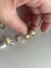 Antique Opalescent Glass Choker Necklace Unique Look — photo 2