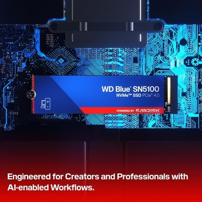 WD Blue SN5100 2TB NVMe SSD-M.2 2280 PCIe Gen 4.0 Internal Solid