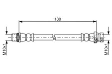 BOSCH Bremsschlauch 1 987 481 682 für RENAULT KANGOO FW0 2 KW0 BE BOP TCe 115