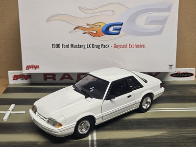 GMP ACME 1:18 BAD BOX 1990 FORD MUSTANG LX WHITE STREET FIGHTER GUYCAST - 18970