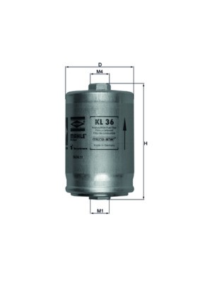 Knecht KL 36 fuel filter for Audi, VW