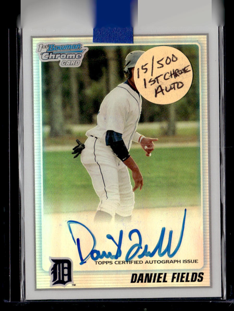 2010 Bowman Chrome BCP218 Daniel Fields Auto Refractor RC #/500