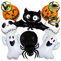 Halloween Luftballons 8 StüCk ÜBergrößE Folienballons Deko Party Feier