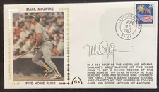 Mark McGwire Signed 1987 Envelope Rookie Record Gateway Silk FDC Cachet Auto TPG