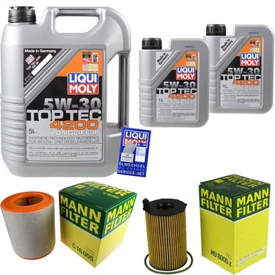 INSPEKTIONSKIT FILTER LIQUI MOLY ÖL 7L 5W-30 für Audi A6 Avant 4G5 C7 3.0 TDI - Bild 1 von 4