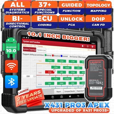 2026 LAUNCH X431 PRO3 APEX PRO 5 V OBD2 Diagnosegerät ALLE System ECU Coding DHL