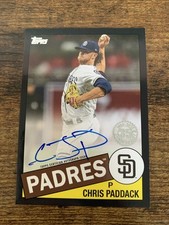 2020 Topps 1985 Topps Chris Paddack Autograph Black Auto /199