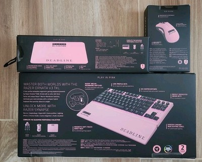 Razer x BLACKPINK Edition Ornata V3 Gaming Keyboard, Mouse