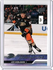 2023-24 Upper Deck Series 2 Leo Carlsson Young Guns #468 Anaheim Ducks
