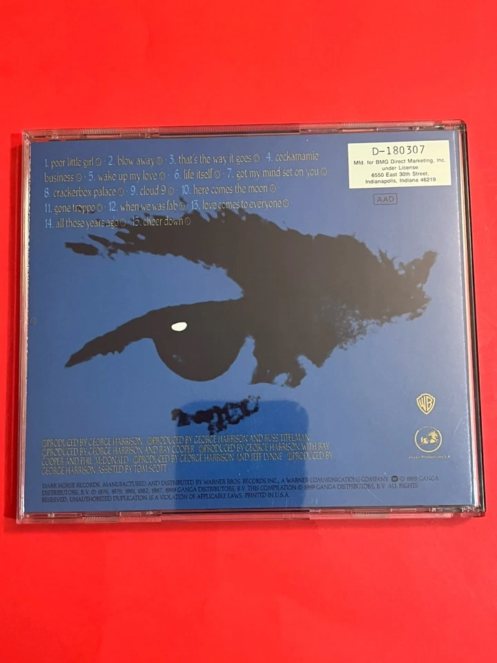 The Best of Dark Horse (1976-1989) by George Harrison (CD, Oct-1989, Dark Horse - Imagem 2 de 4