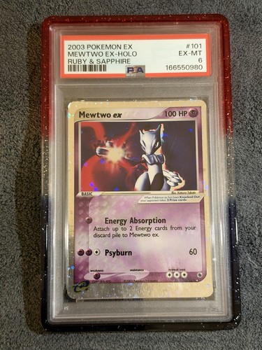 Mewtwo ex graded PSA 6 for sale on eBay