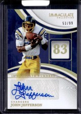#INS-JJN John Jefferson Immaculate Numbers Signatures #/99