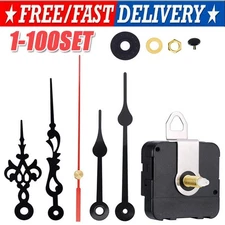 DIY Clock Parts Movement Quartz Mechanism Wall Replacement Repair Tool Hands Kit