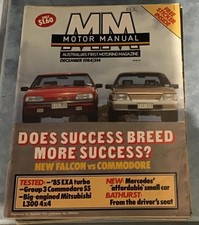 Motor Manual mag Dec 1984 Holden VK Calais v Ford XF Fairmont Ghia HDT Group 3