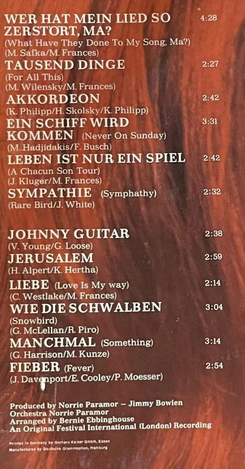 Daliah Lavi s/t LP NM Polydor Schlager Chanson Pop (1971) Germany pressing - Image 4 of 4