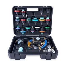 Radiator Pressure Tester Kit, Coolant Pressure Tester and Vacuum Refill Kit f...