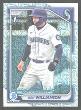 E996 - 2024 Bowman Chrome Prospect - Ben Williamson #BCP-67 - Silver Mojo - 1st