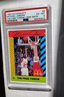 1990 McDonald's MICHAEL JORDAN Chicago Bulls HOF Card THE FREE THROW # 8 PSA 6