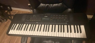 Yamaha PSR-E273 61 Key Portable Keyboard with AC Adapter - Black