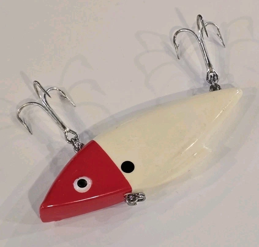 Bill Lewis 3/4 oz Mag Force Rat-L-Trap 3,5" cabeça vermelha branca tio Ted água salgada - Imagem 3 de 4