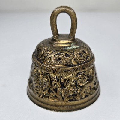 Vintage Brass Sanctuary Bell Evangelical Marcvs Lvcas Johannes Mathevs 3''