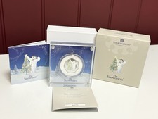 2024 The Snowman 50p Silver Proof Colour Coin Fifty Pence Box & COA Royal Mint