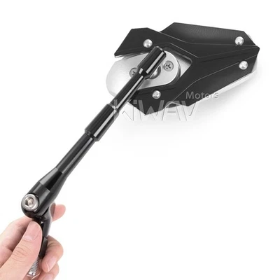 rétroviseurs noir et d'argent 10mm pour Yamaha V-Max Bulldog Warrior Virago - Photo 1/4