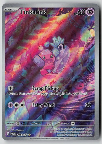 Tinkatink 216/193 Illustration Rare Paldea Evolved Pokemon NM