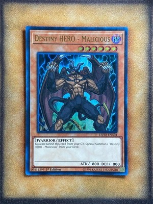 Yugioh Destiny HERO - Malicious LEHD-ENA04 Ultra Rare 1st Ed LP